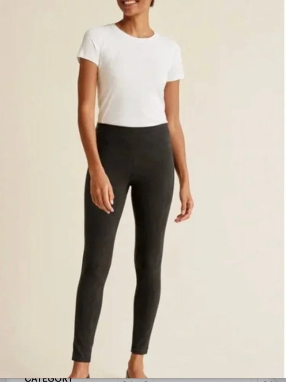 J McLaughlin Womens Size S Leggings Lori Stretch Faux Suede Black BRAND NEW